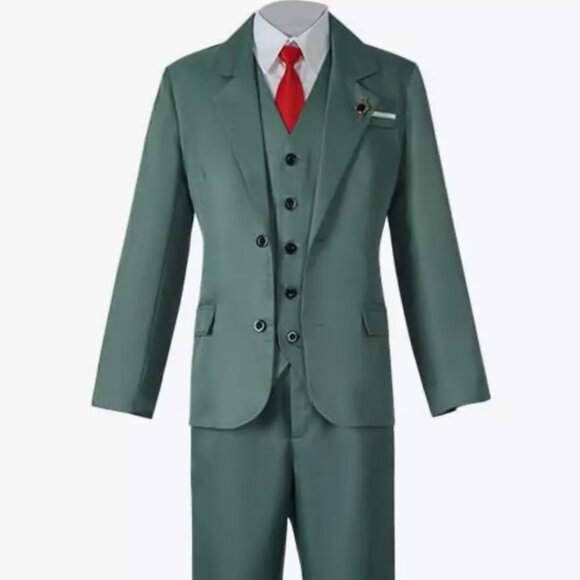 Spy X Family Loid Forger Cosplay Costume Light Green Suit Anime Outfit - Picture 1 of 1